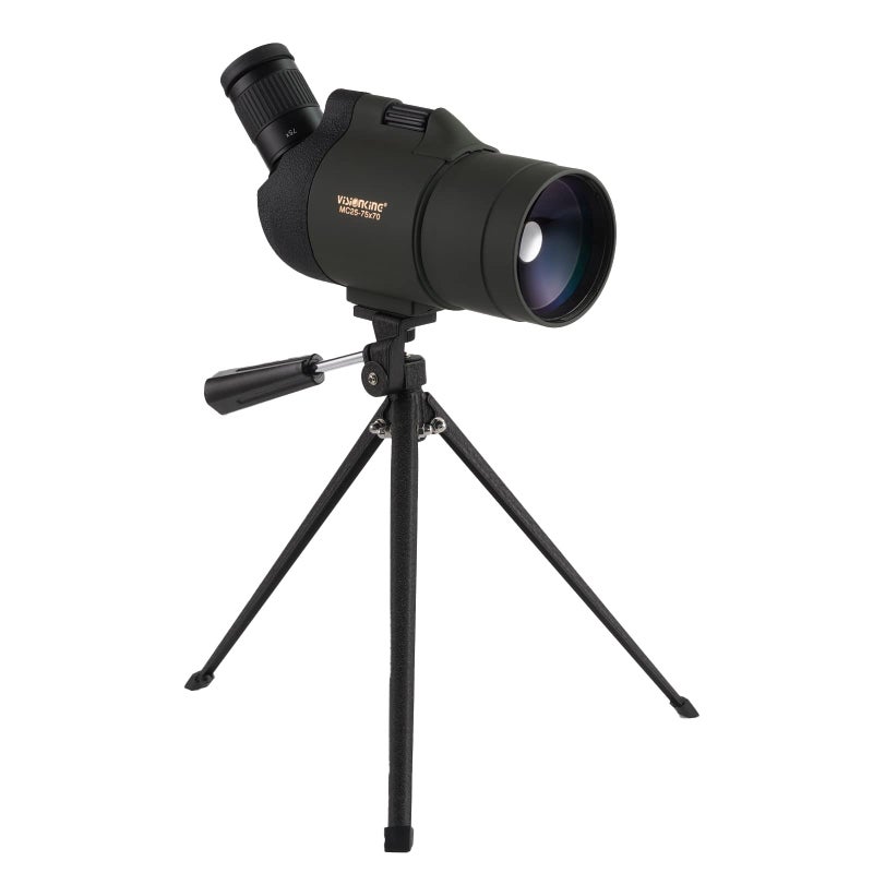 Visionking 25-75x70 Maksutov Spotting Scope for Target Shooting, Observation of Birds and Wildlife Observation of Scenery (Green) - Image 1